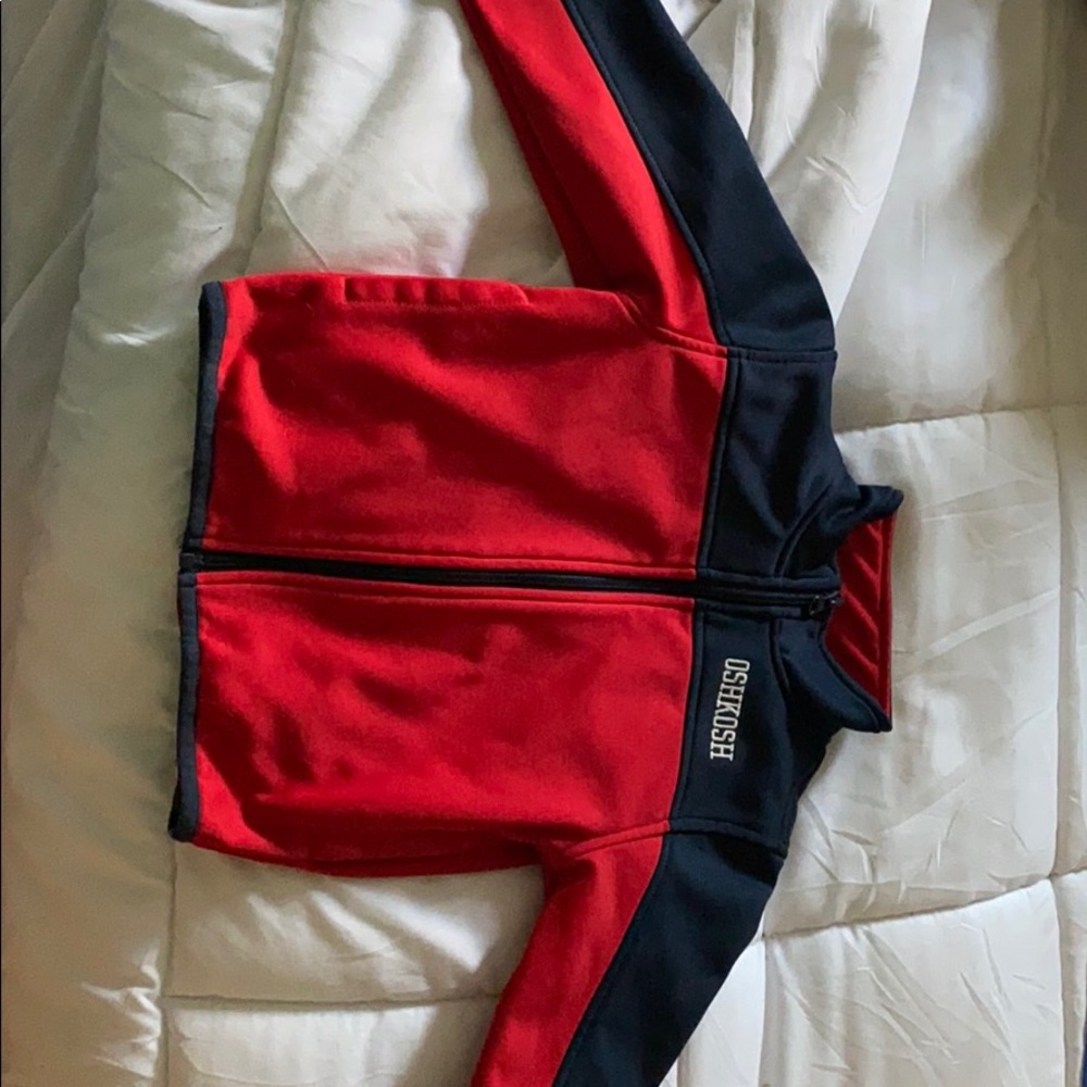 Red and navy boys jacket
